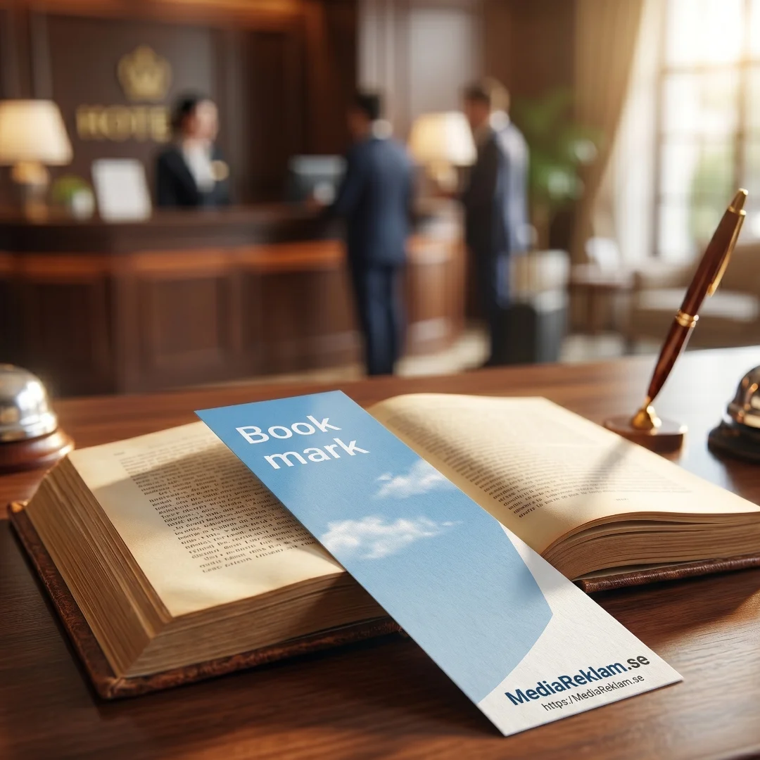 Trycka BokmärkenBokmärken med logotyp, premium papper och elegant finish