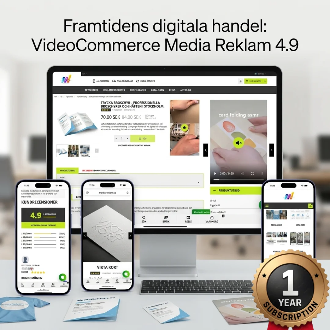 VideoCommerce Essential 1 år | MediaReklam.se
